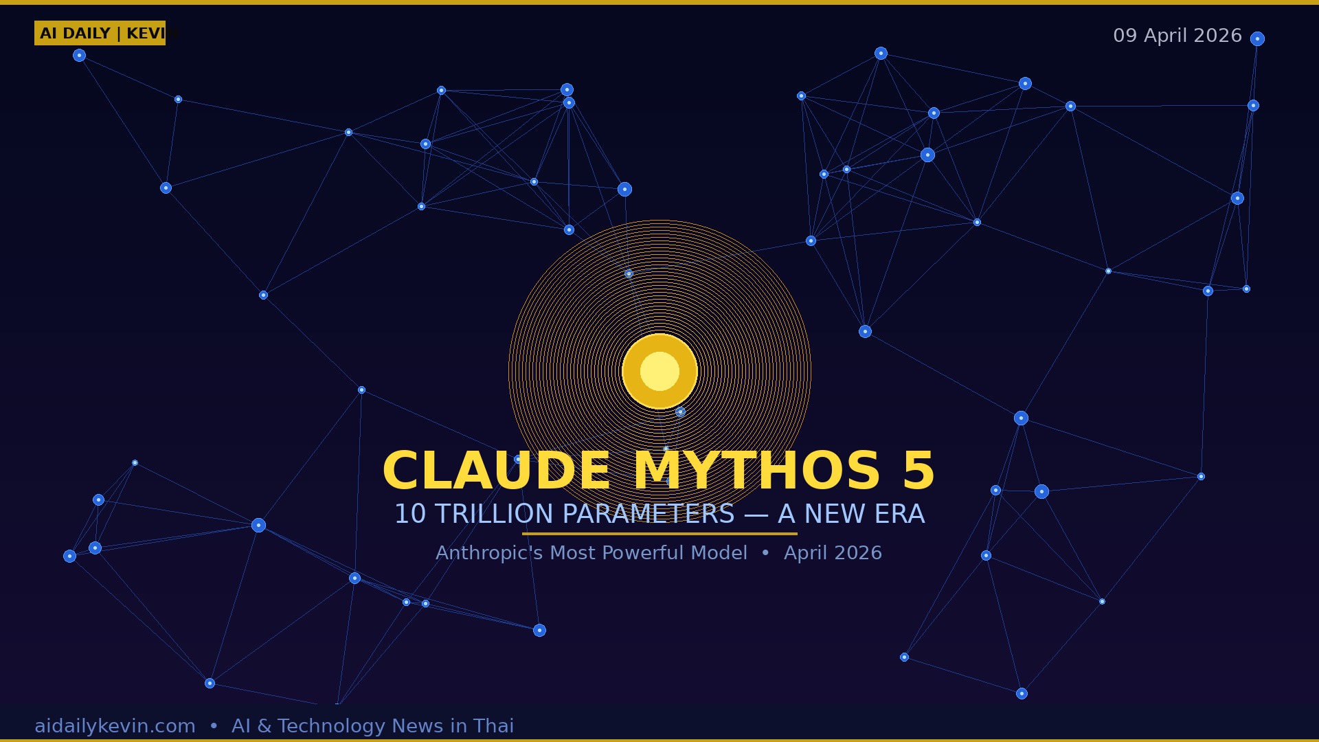 🤯 Claude Mythos 5: โมเดล AI 10 ล้านล้านพารามิเตอร์จาก Anthropic ที่อาจเปลี่ยนโลกอีกครั้ง